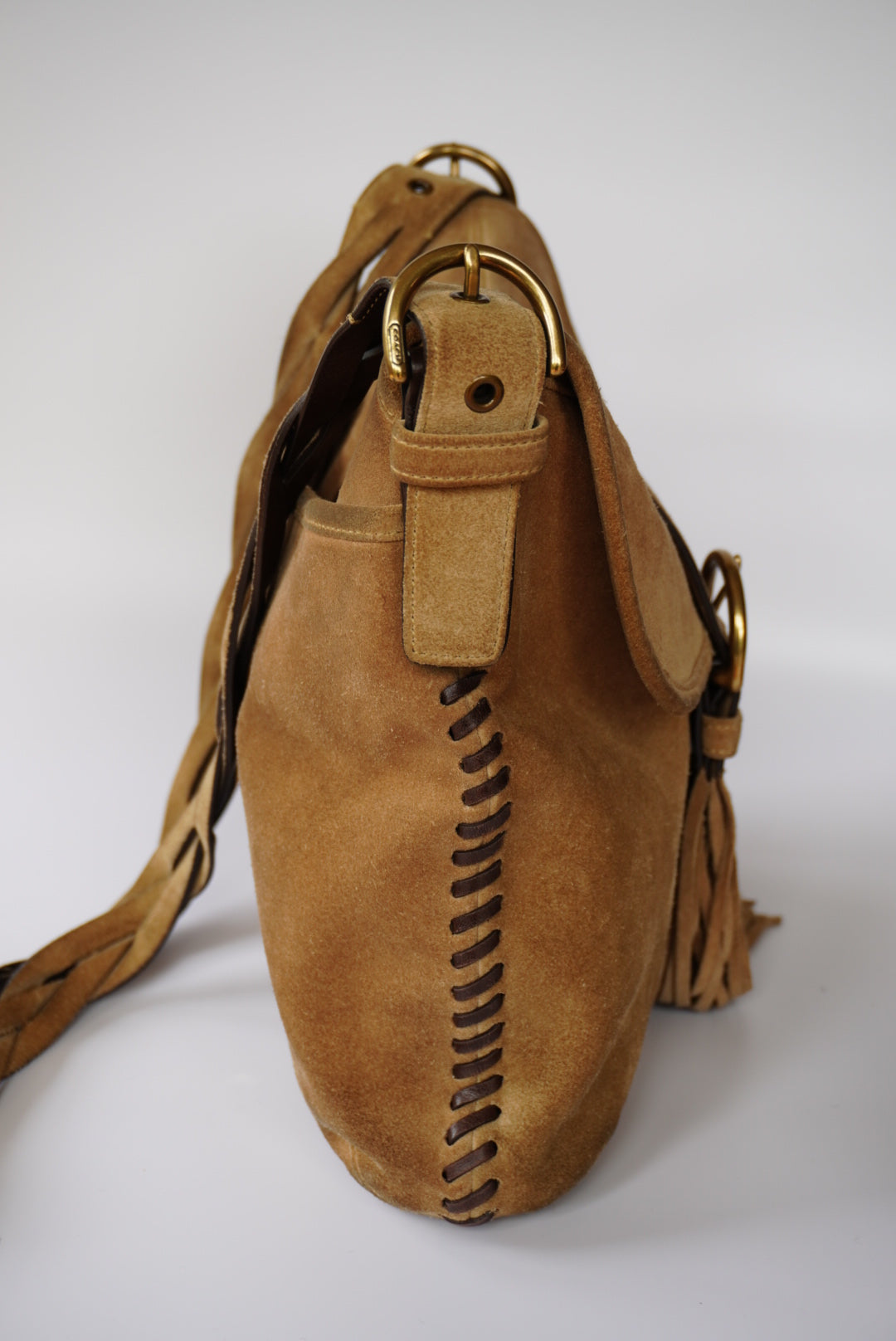 COACH Suede Boho Crossbody