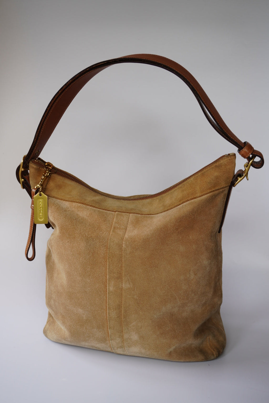 Coach Suede Two Way Shoulder Bag