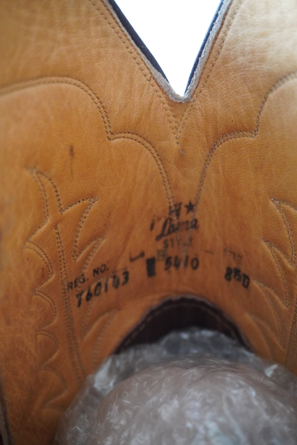 Vintage Bull Hide Cowboy Boots