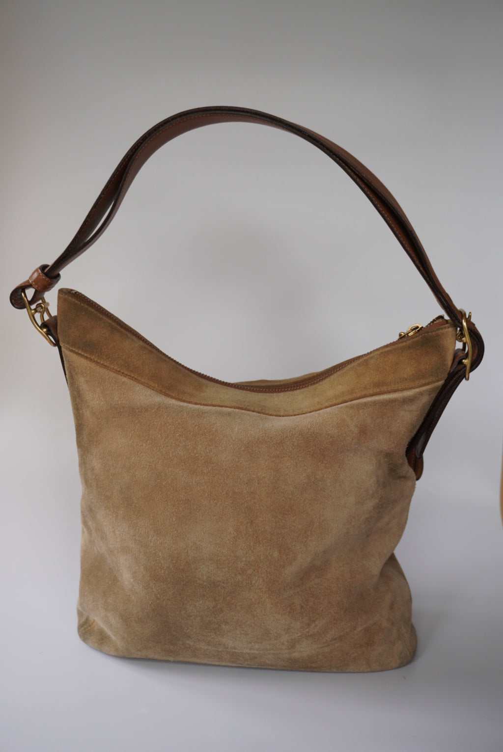Coach Suede Two Way Shoulder Bag