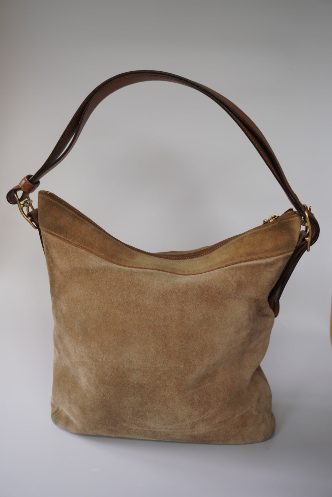 Coach Suede Two Way Shoulder Bag