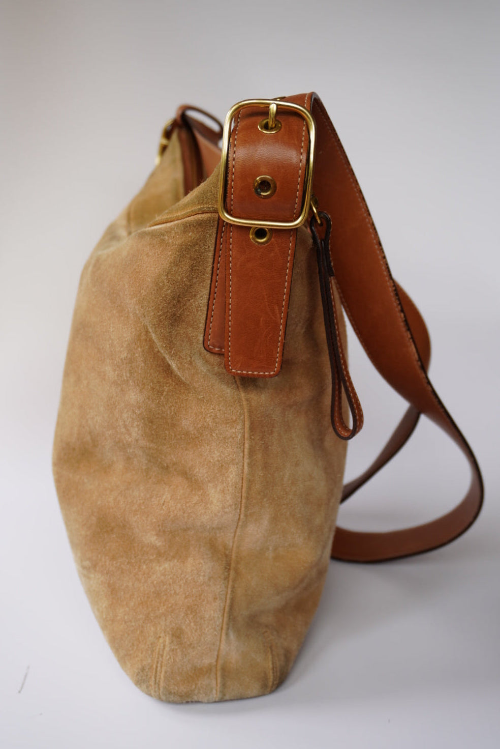 Coach Suede Two Way Shoulder Bag