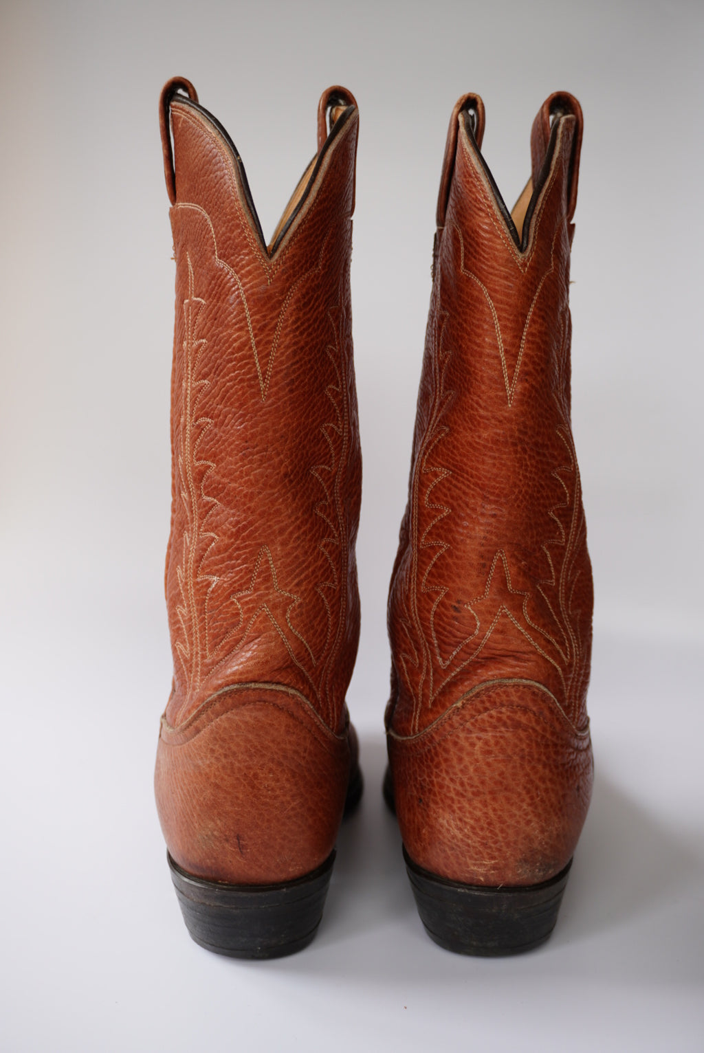 Vintage Bull Hide Cowboy Boots