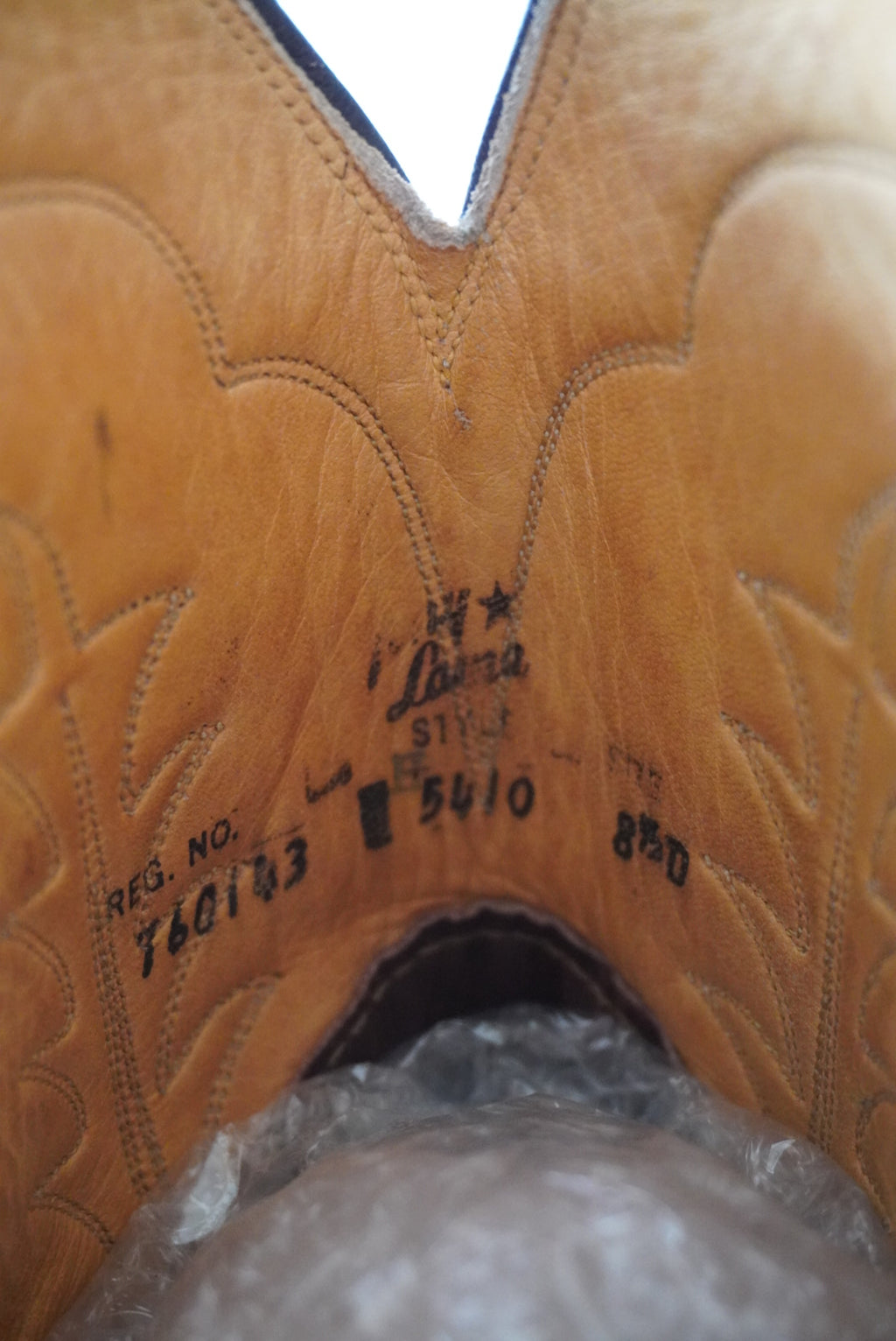 Vintage Bull Hide Cowboy Boots