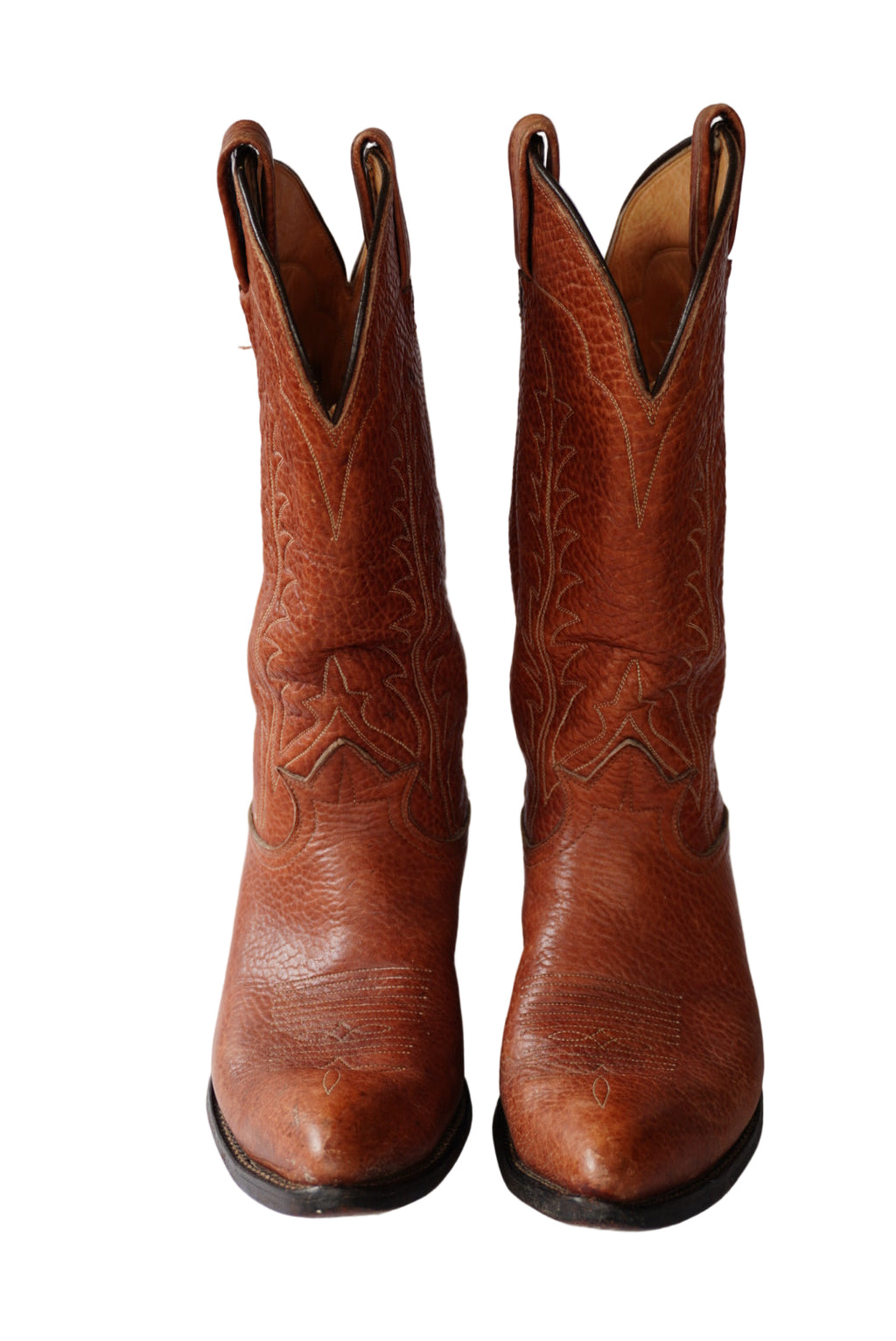 Vintage Bull Hide Cowboy Boots