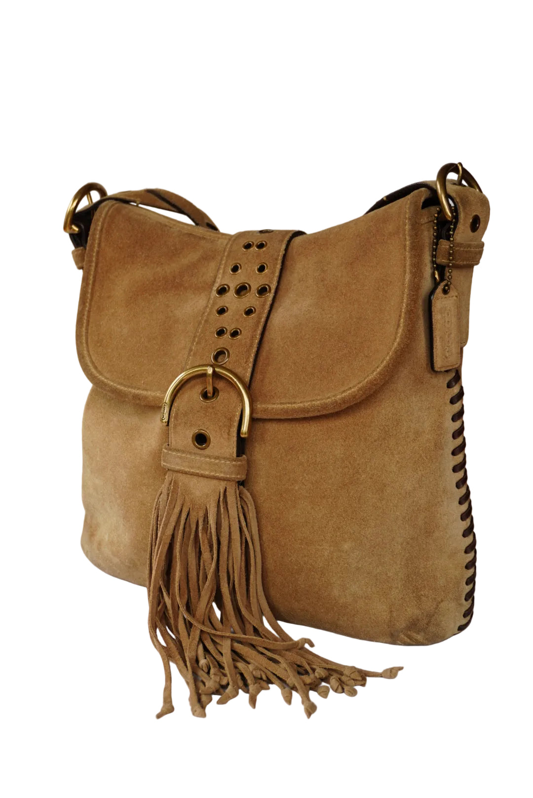COACH Suede Boho Crossbody