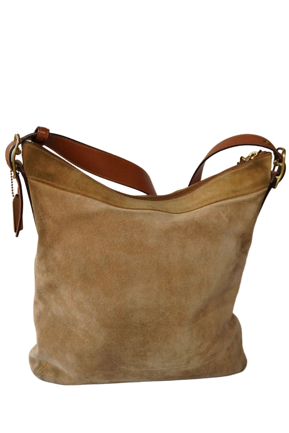 Coach Suede Two Way Shoulder Bag